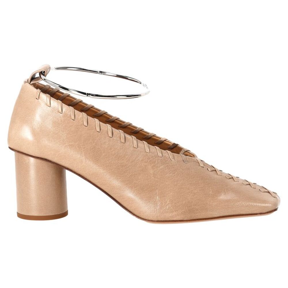 Jil Sander Ballet Pumps in Nude Leather